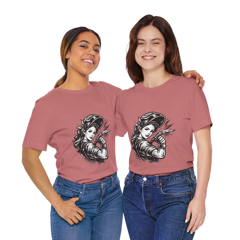 Welder Girl Tee – Built for the Hard Table