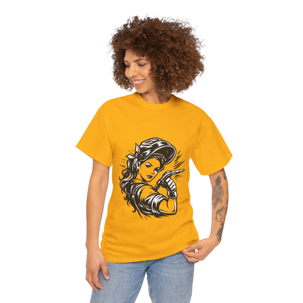 Rags – Built to Work – Female Welder 1 Tee