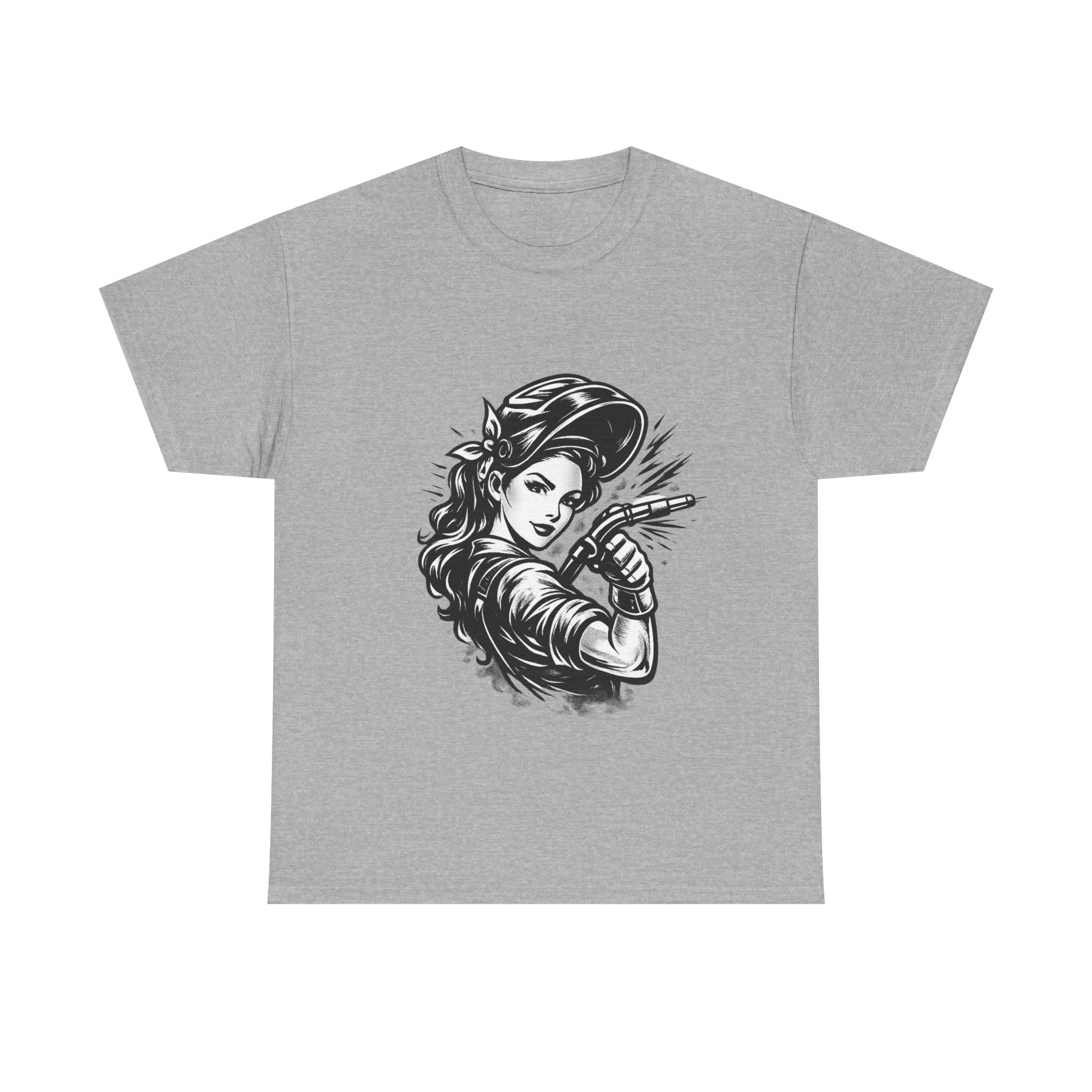 Rags – Built to Work – Female Welder 2 Tee