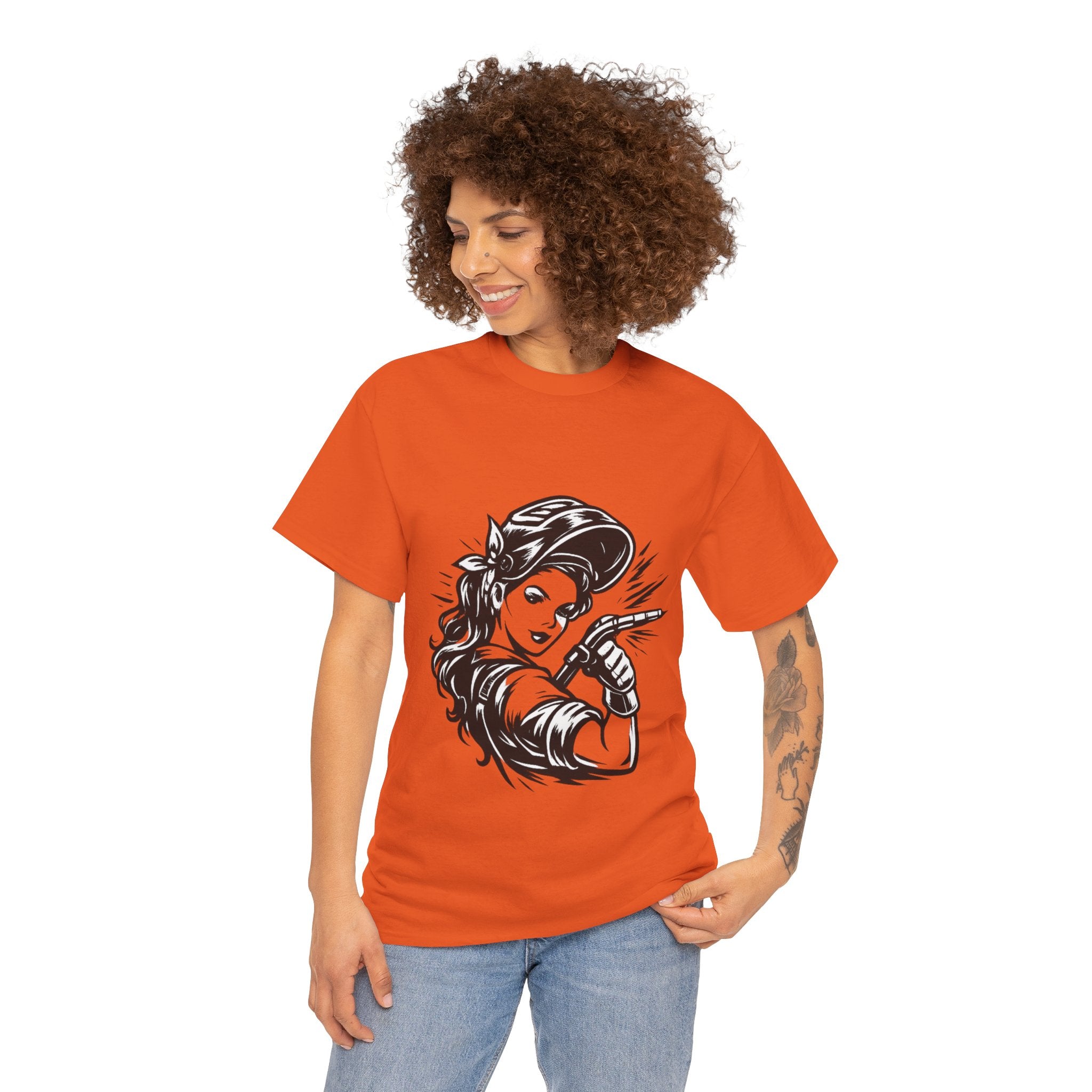 Rags – Built to Work – Female Welder 1 Tee