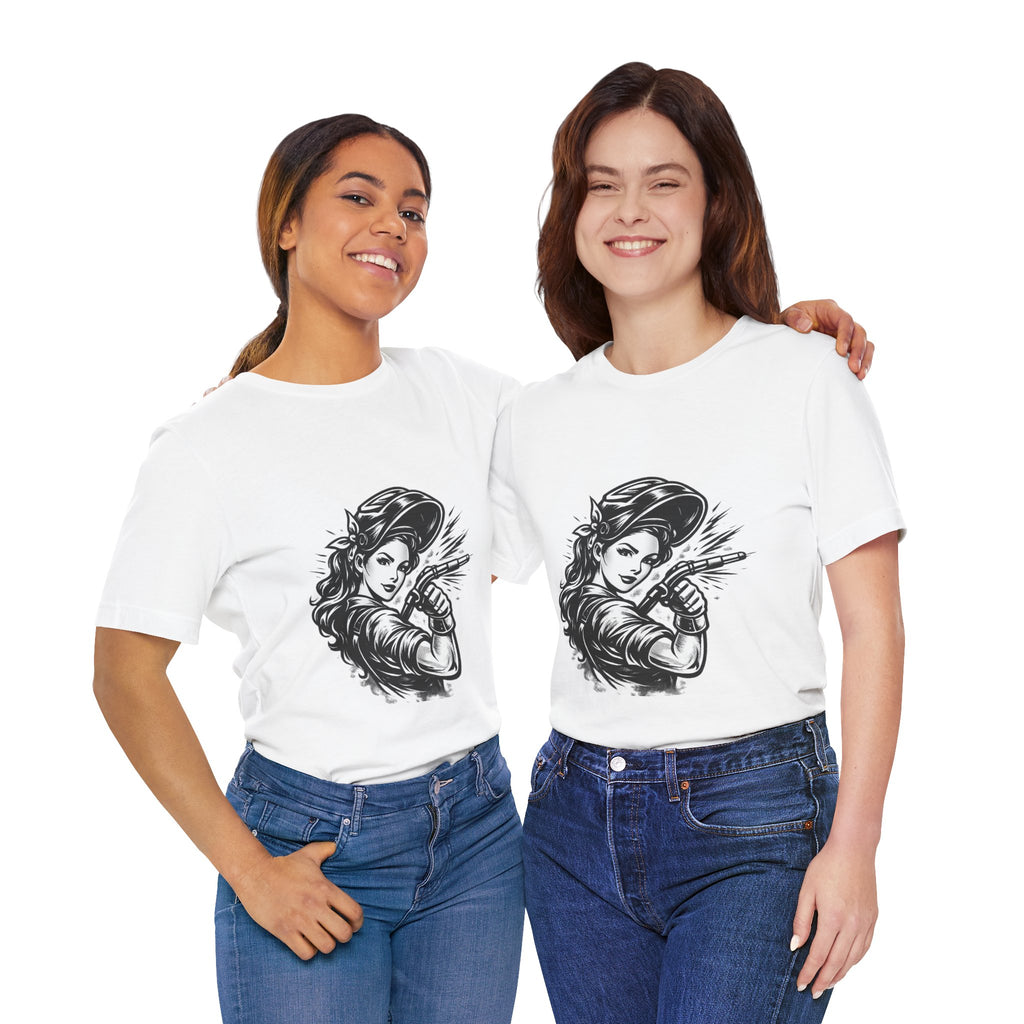 Welder Girl Tee – Built for the Hard Table