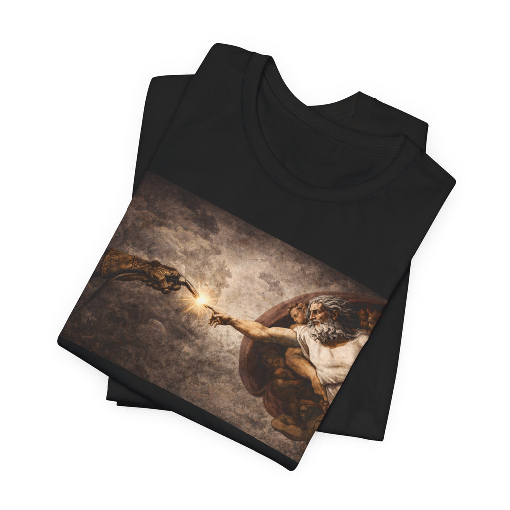 Creation of Adam Graphic Tee — Vintage Renaissance Art T-Shirt