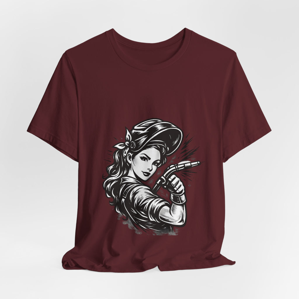 Welder Girl Tee – Built for the Hard Table