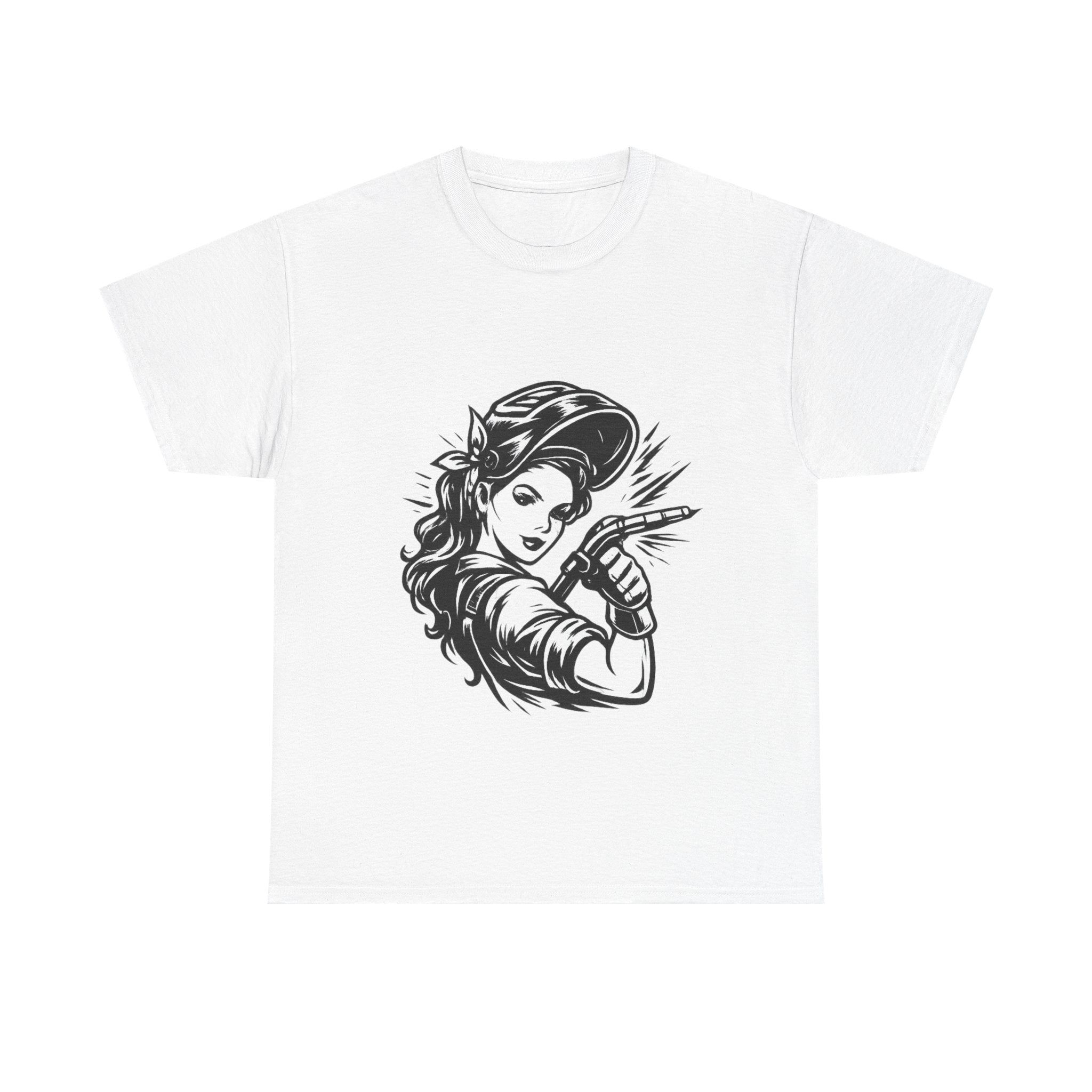 Rags – Built to Work – Female Welder 1 Tee