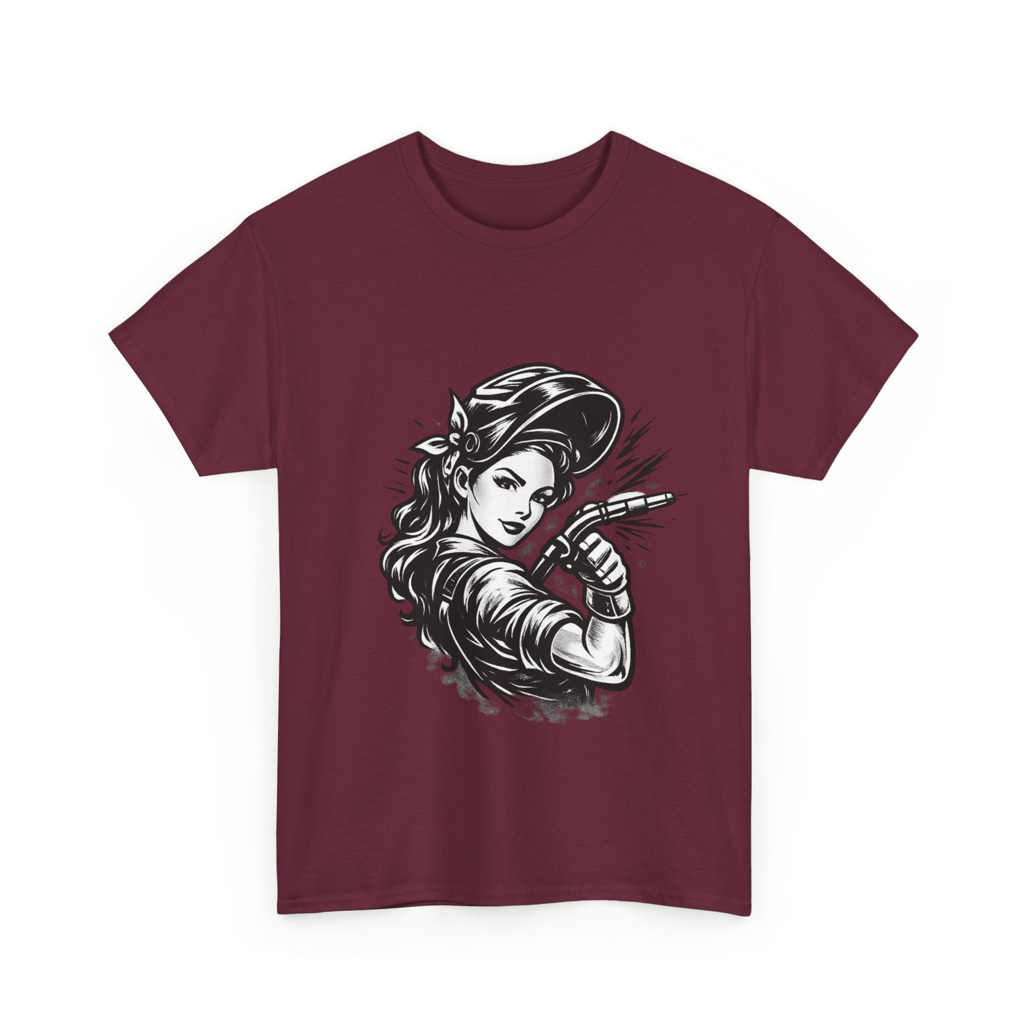 Rags – Built to Work – Female Welder 2 Tee