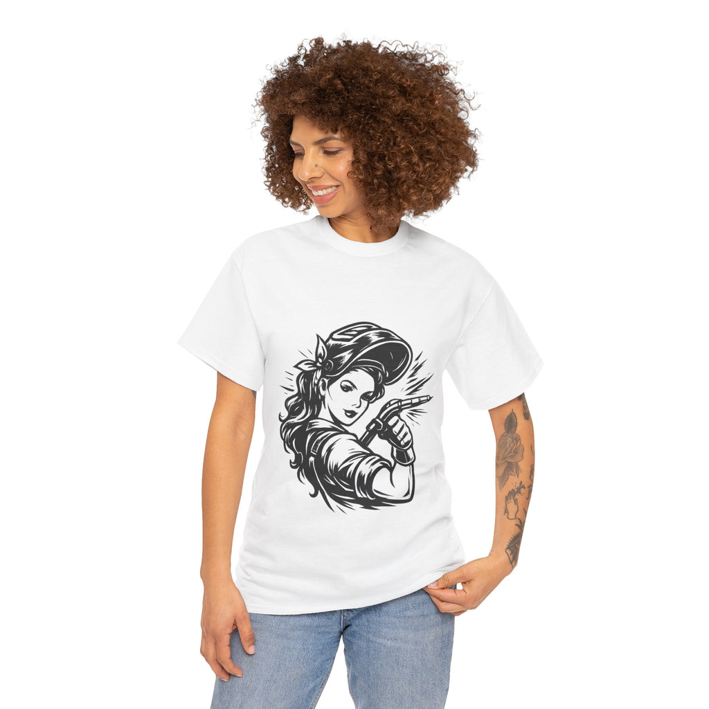 Rags – Built to Work – Female Welder 1 Tee