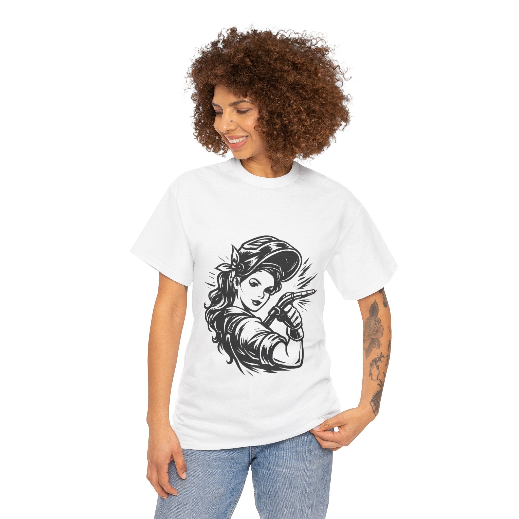 Rags – Built to Work – Female Welder 1 Tee