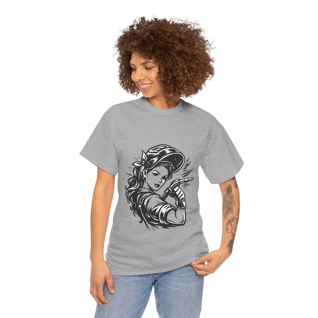 Rags – Built to Work – Female Welder 1 Tee