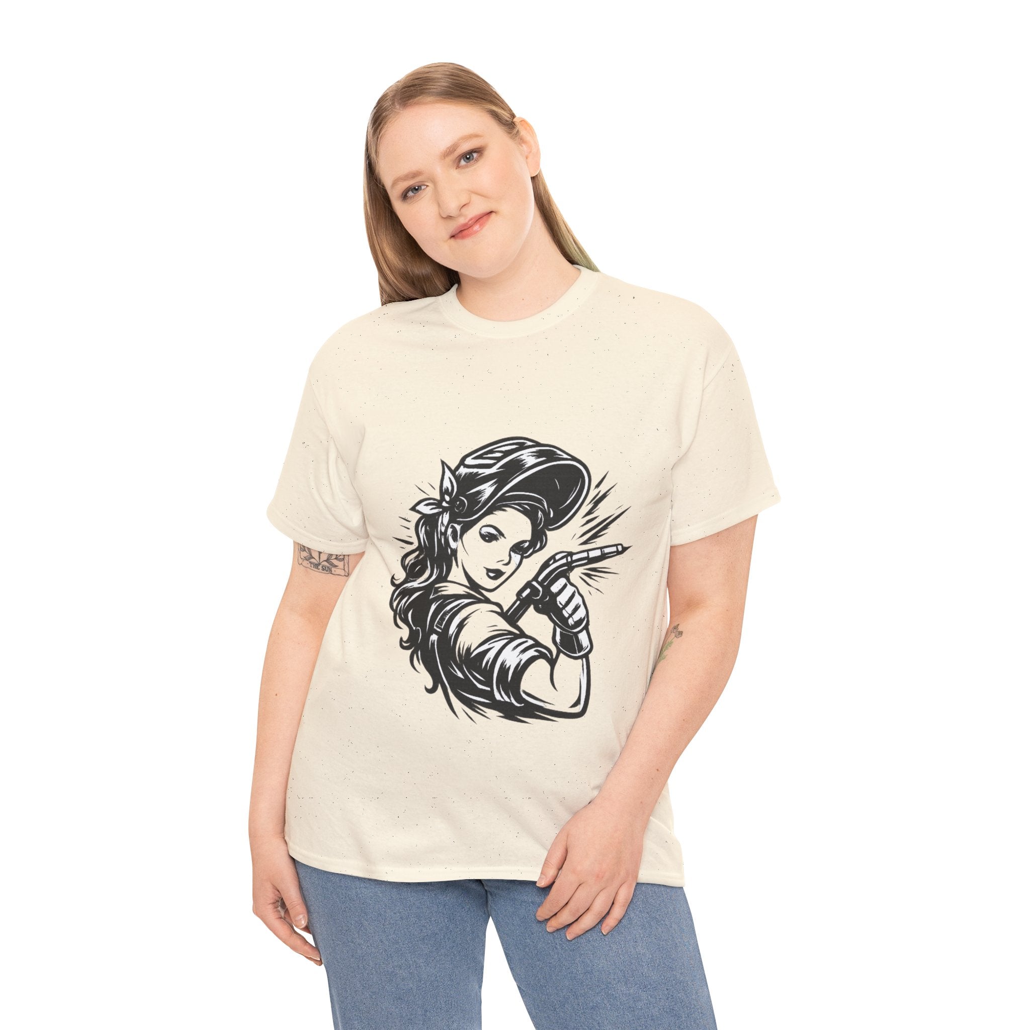 Rags – Built to Work – Female Welder 1 Tee