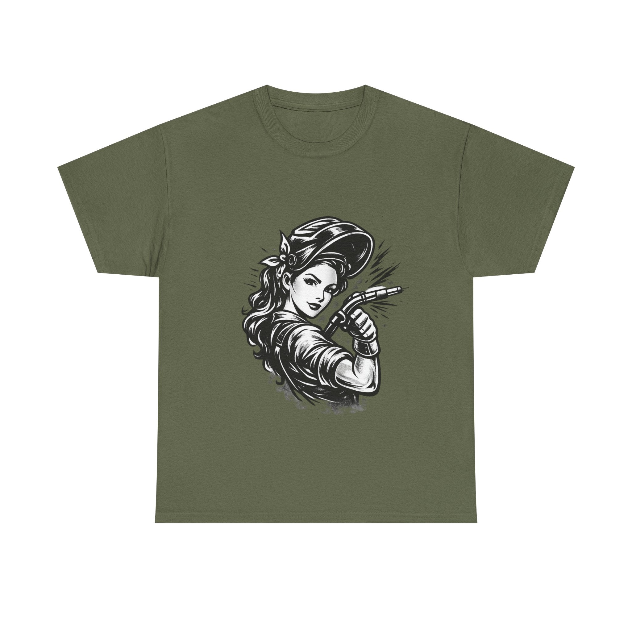Rags – Built to Work – Female Welder 2 Tee