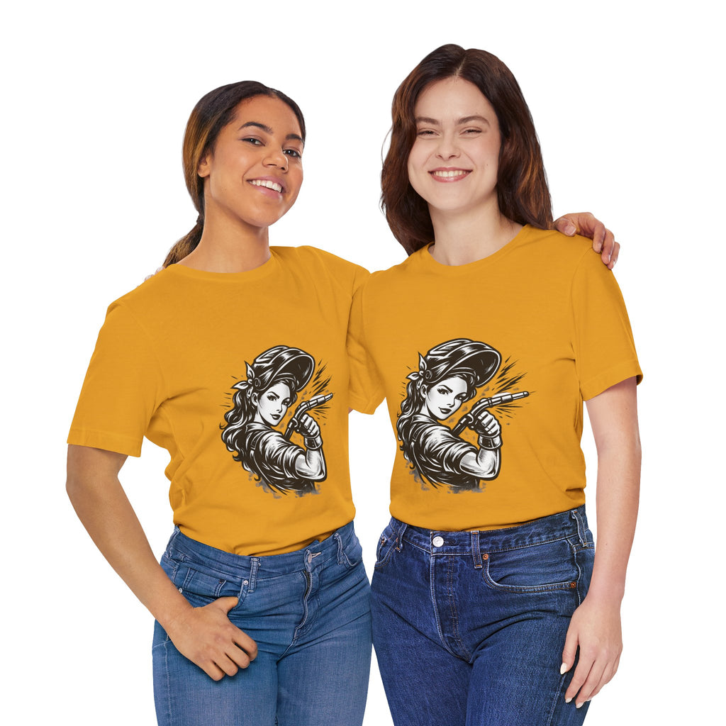 Welder Girl Tee – Built for the Hard Table