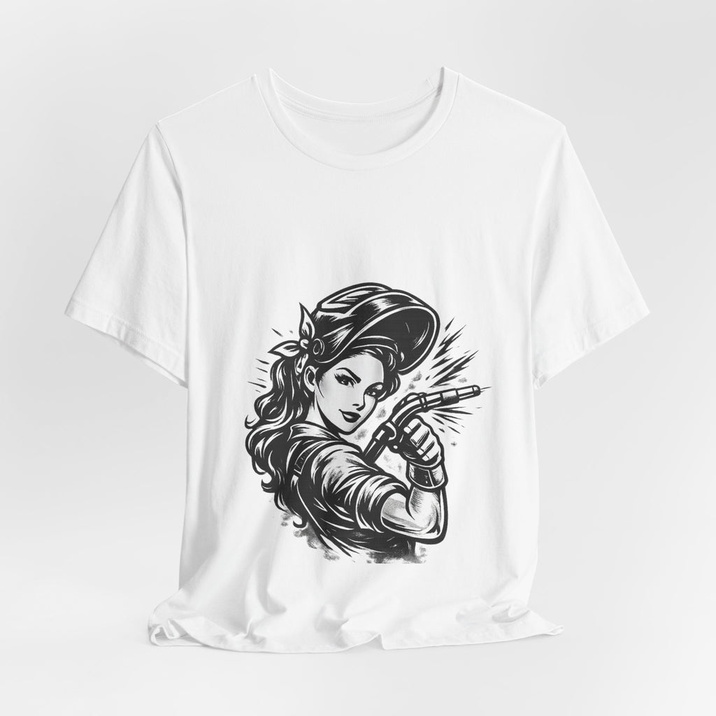 Welder Girl Tee – Built for the Hard Table