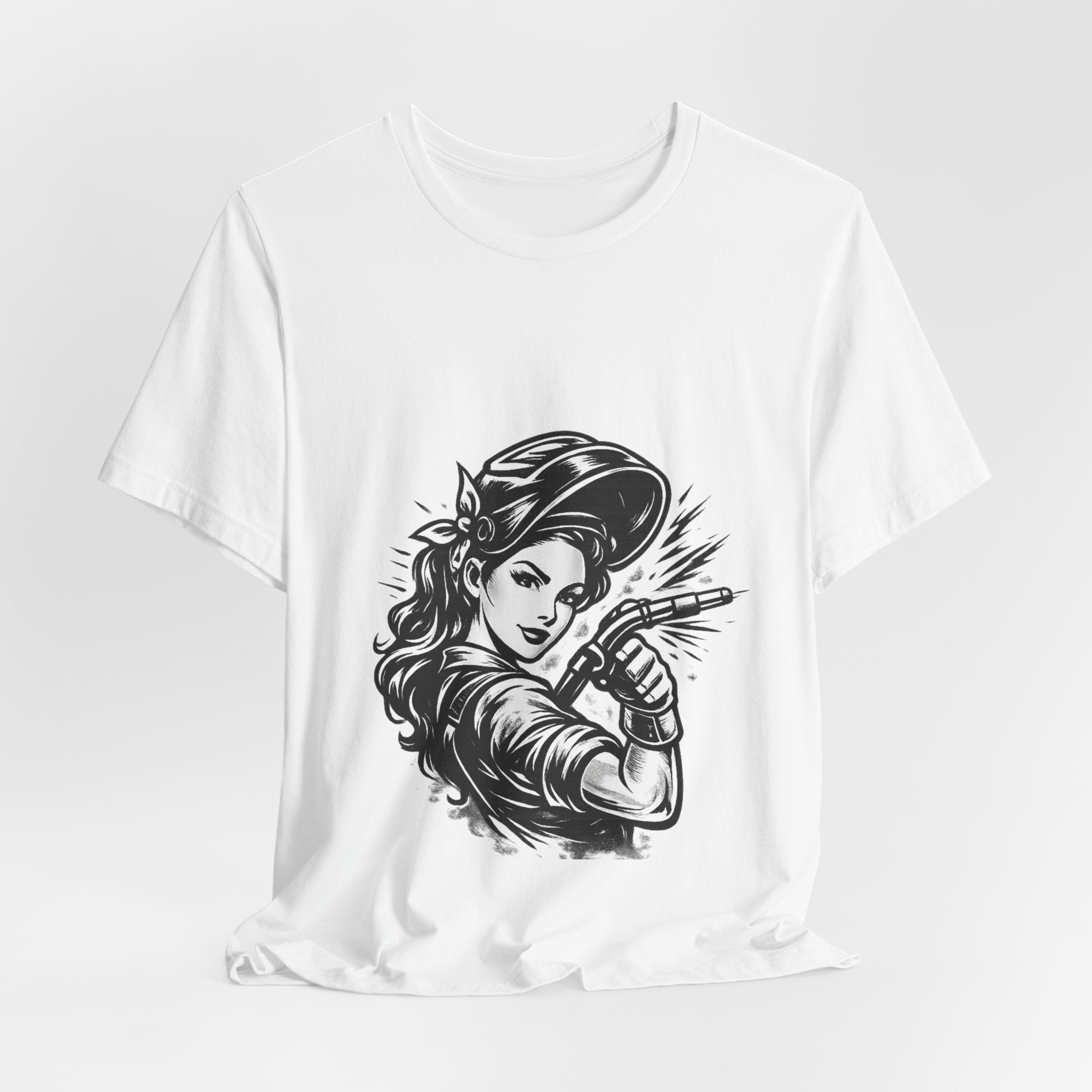 Welder Girl Tee – Built for the Hard Table