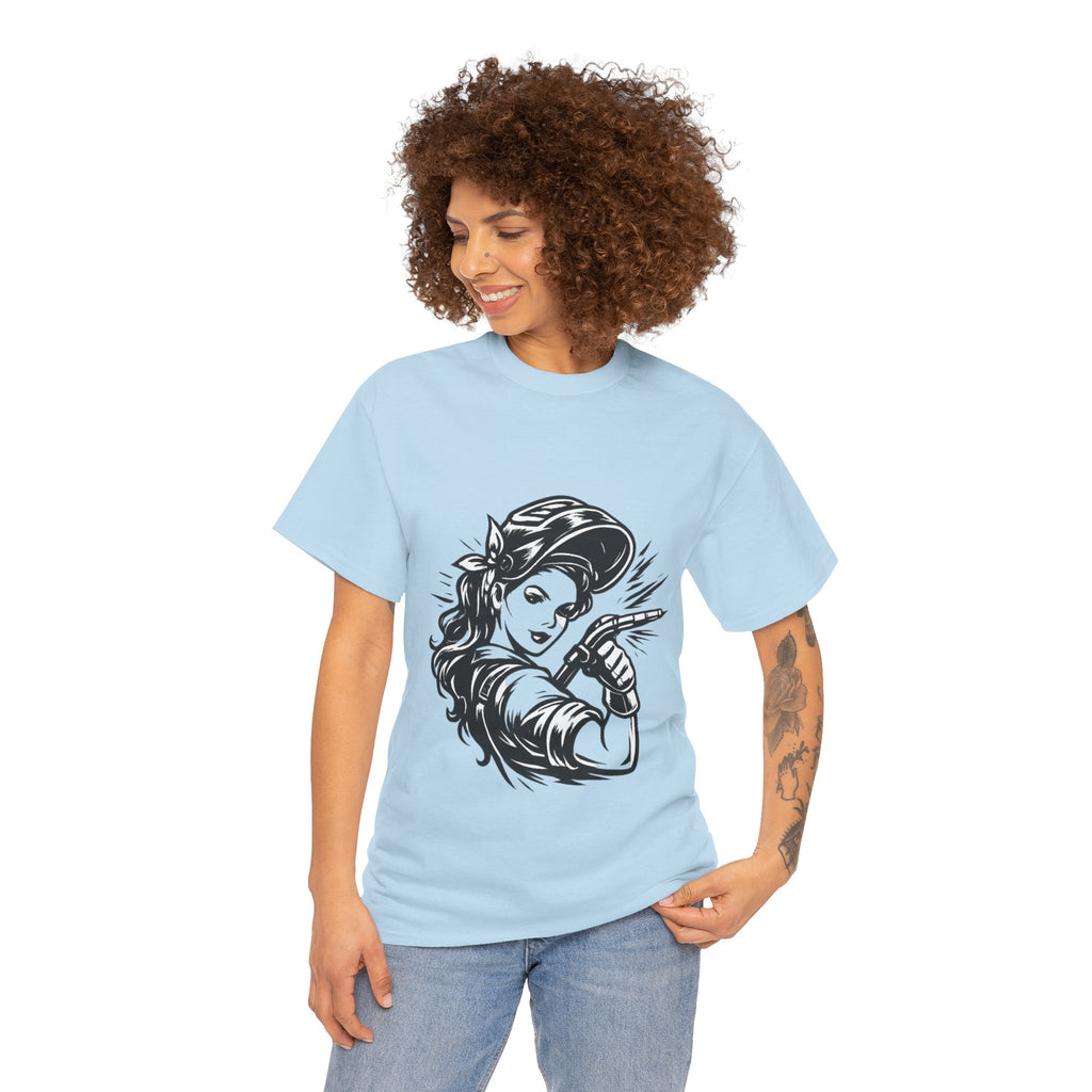 Rags – Built to Work – Female Welder 1 Tee