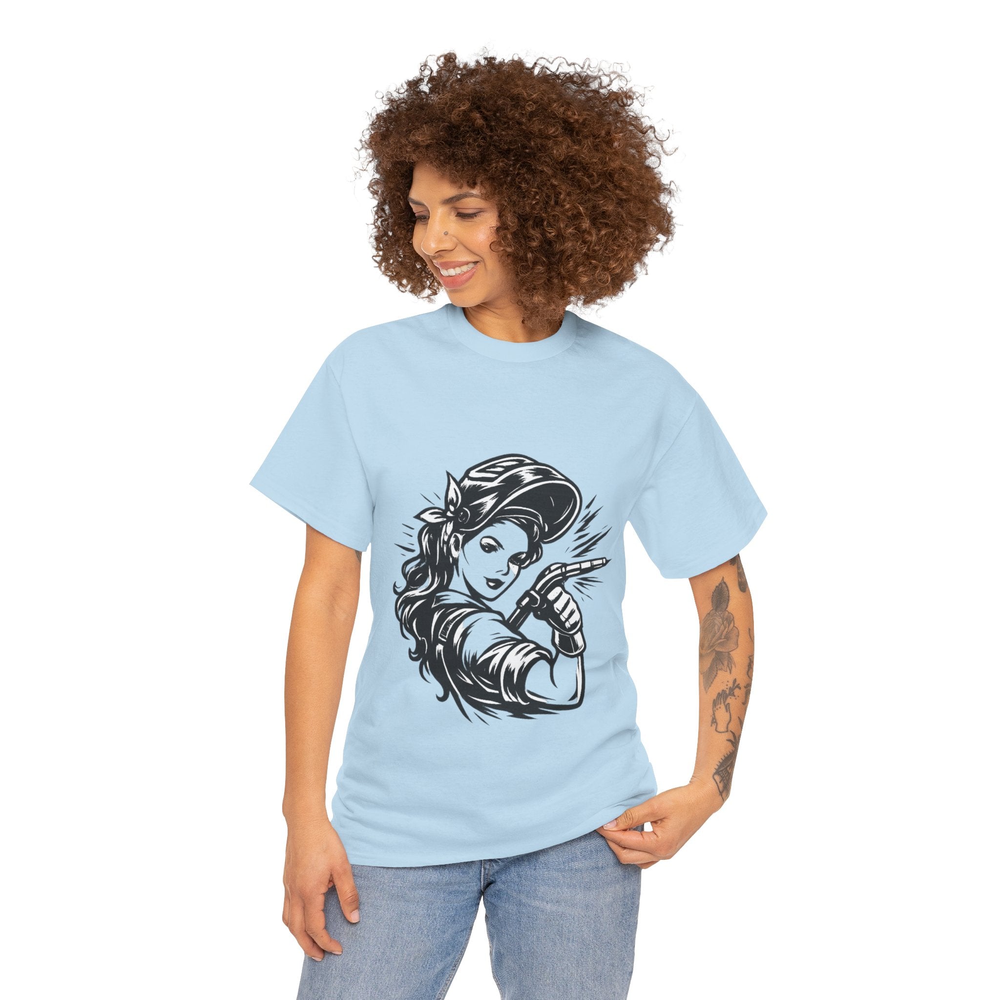 Rags – Built to Work – Female Welder 1 Tee