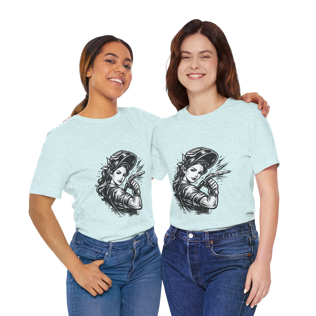 Welder Girl Tee – Built for the Hard Table