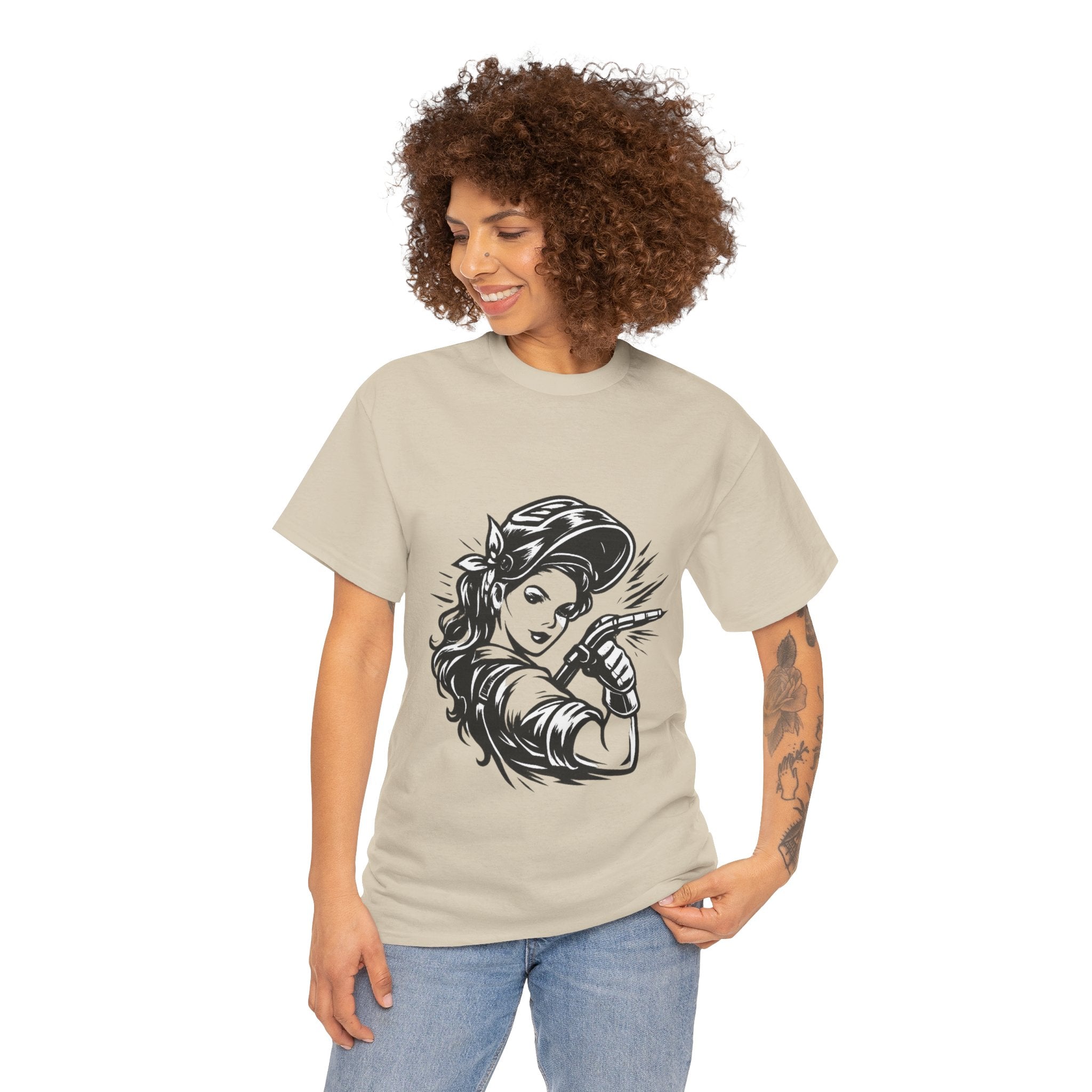 Rags – Built to Work – Female Welder 1 Tee