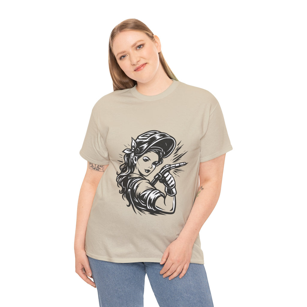 Rags – Built to Work – Female Welder 1 Tee