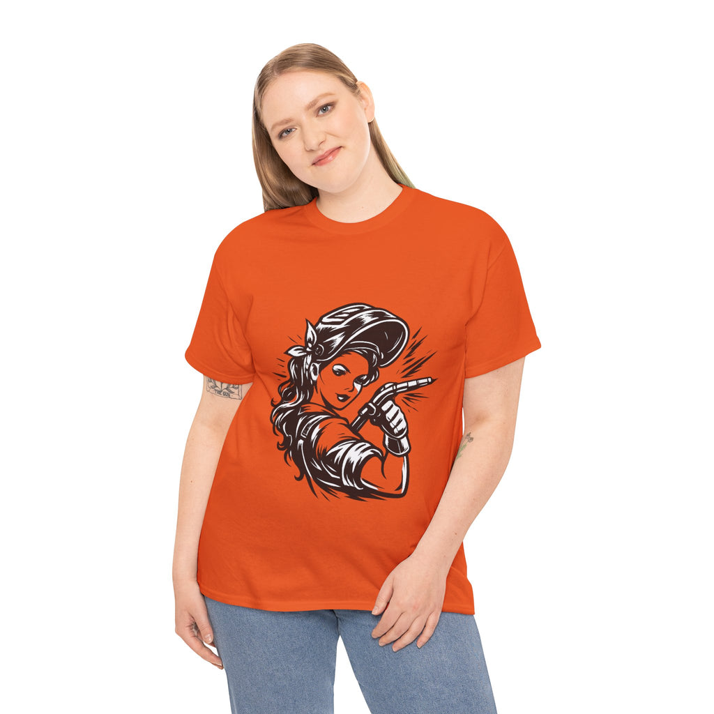 Rags – Built to Work – Female Welder 1 Tee