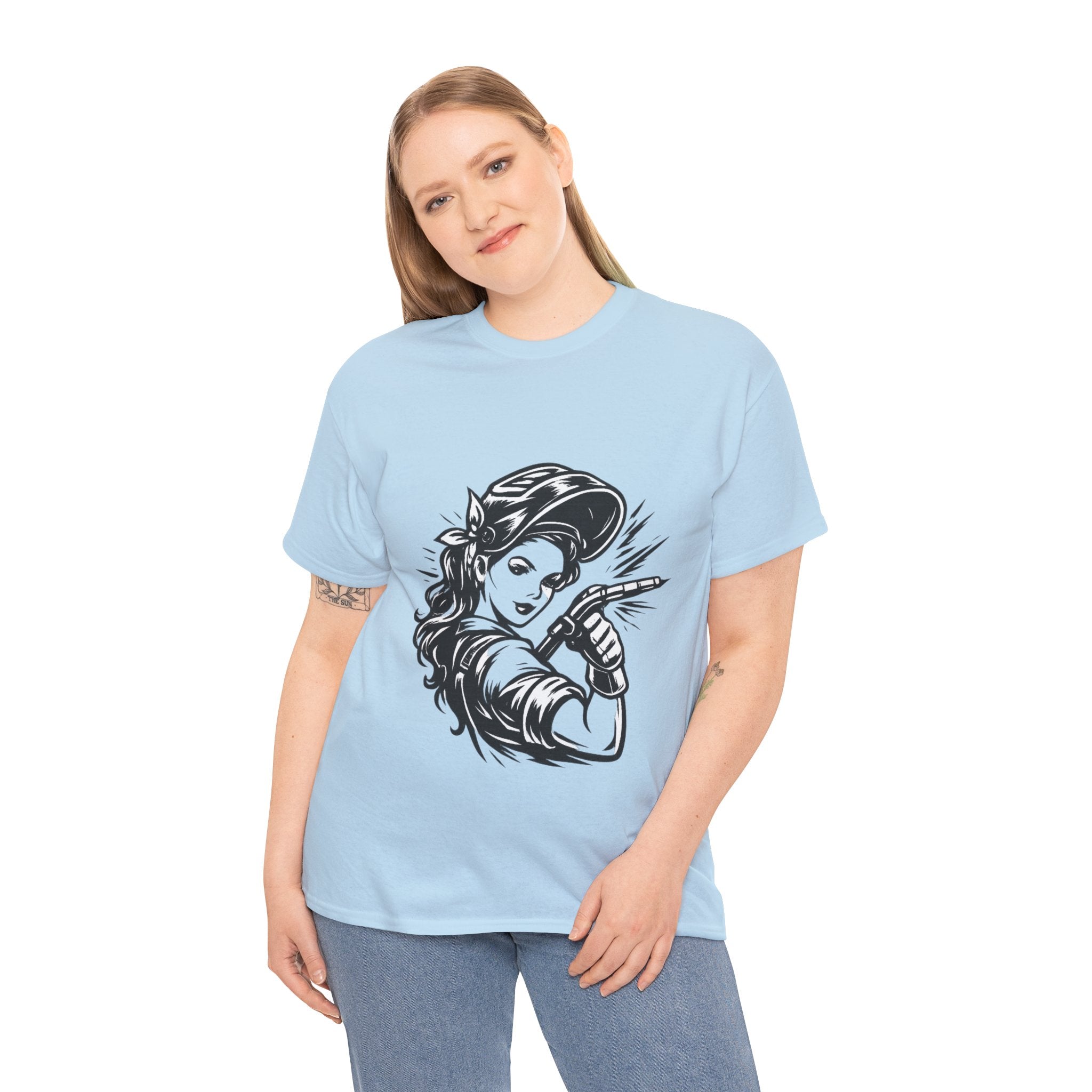 Rags – Built to Work – Female Welder 1 Tee