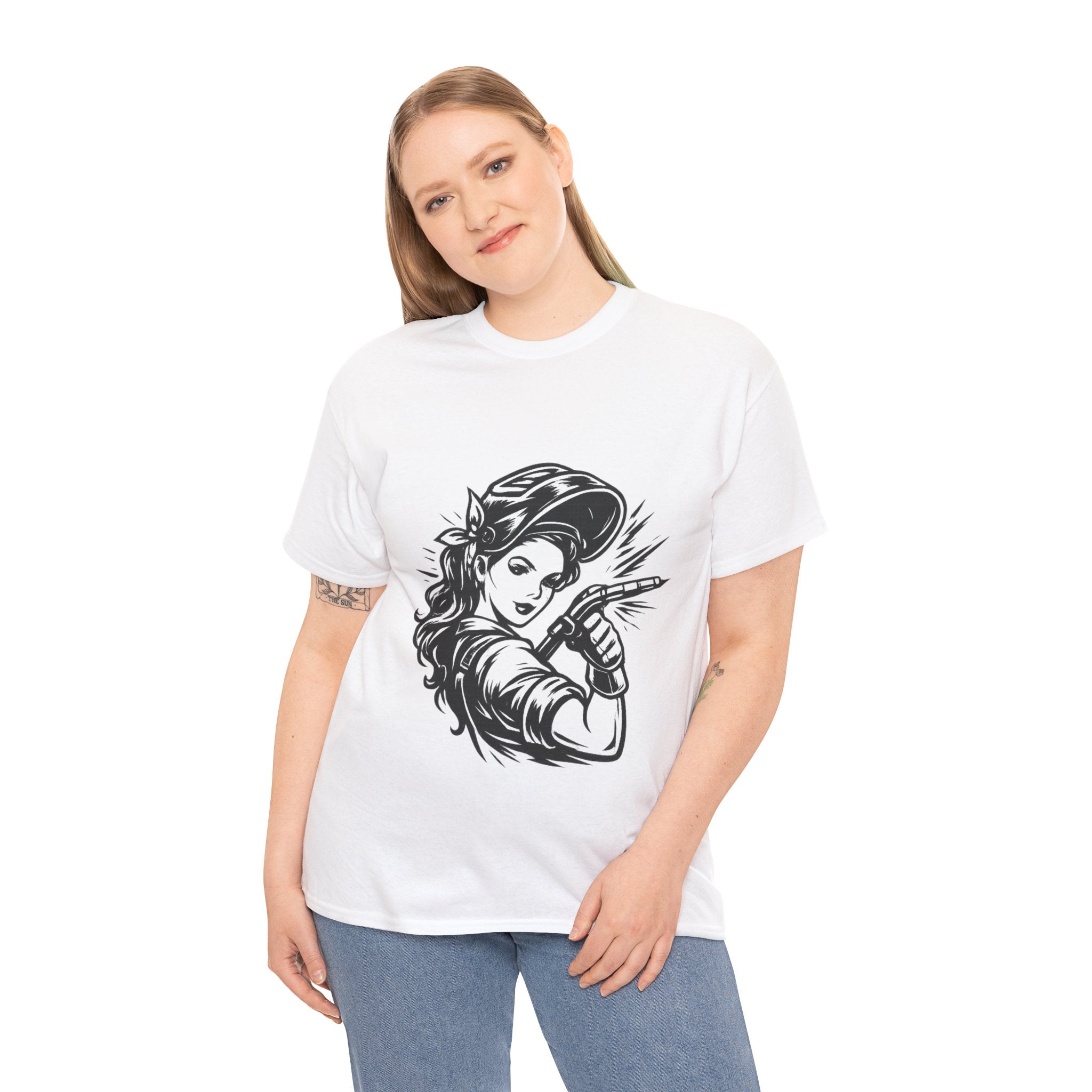 Rags – Built to Work – Female Welder 1 Tee