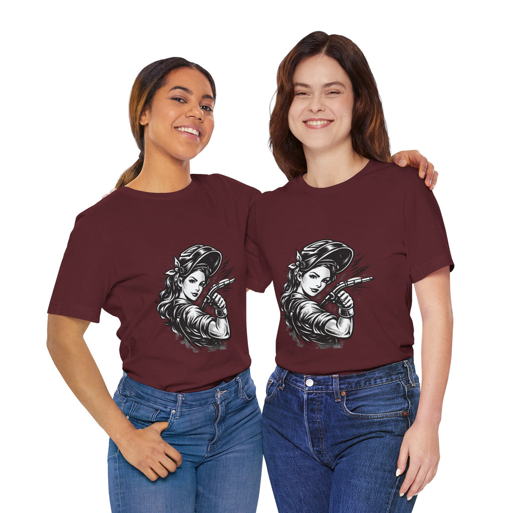 Welder Girl Tee – Built for the Hard Table