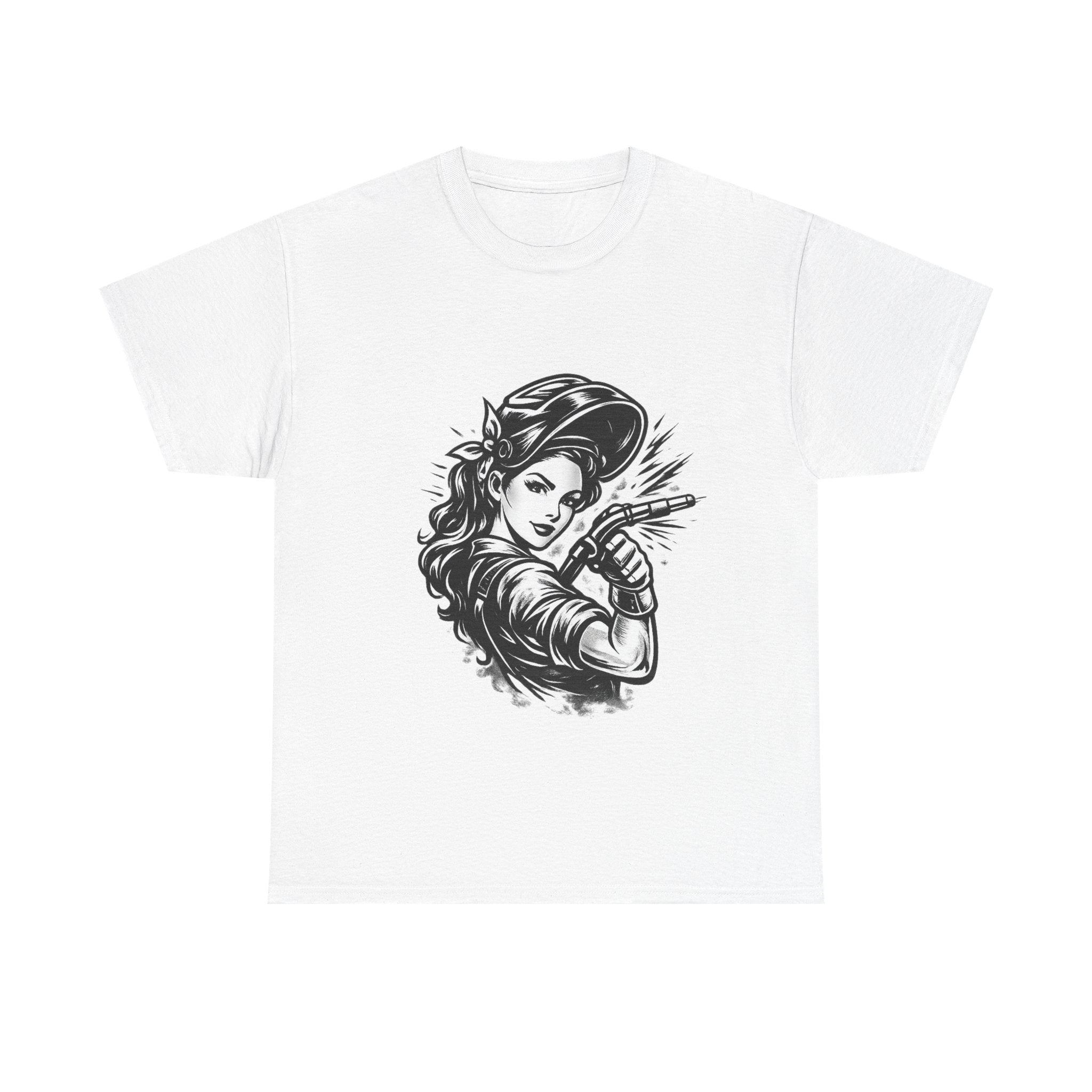 Rags – Built to Work – Female Welder 2 Tee