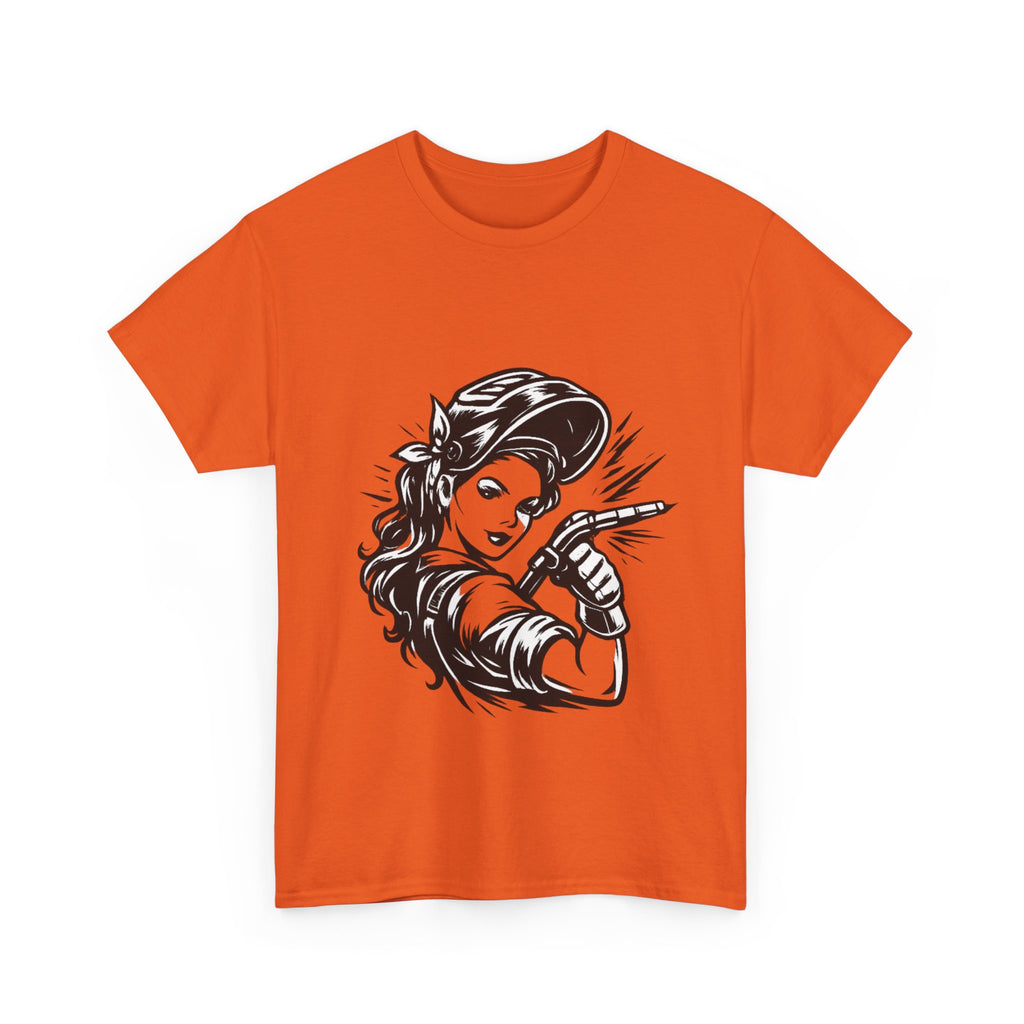 Rags – Built to Work – Female Welder 1 Tee