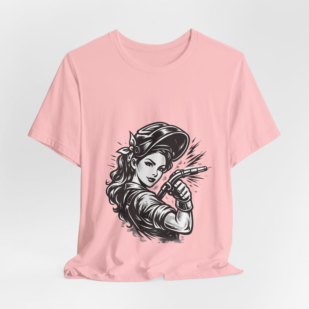 Welder Girl Tee – Built for the Hard Table