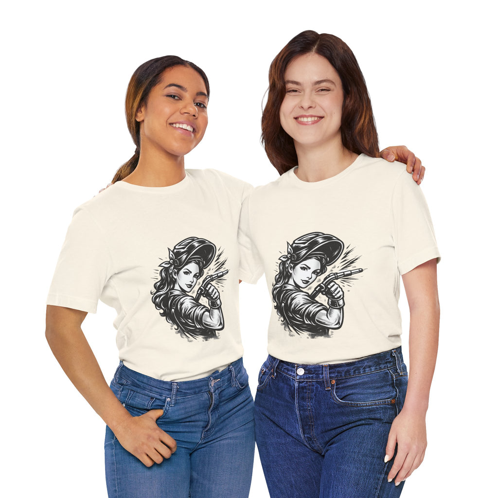 Welder Girl Tee – Built for the Hard Table