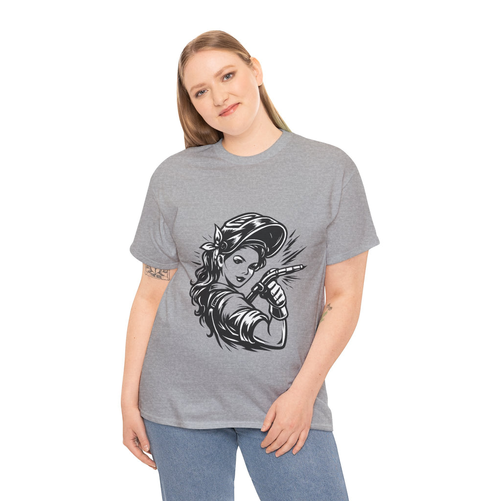 Rags – Built to Work – Female Welder 1 Tee