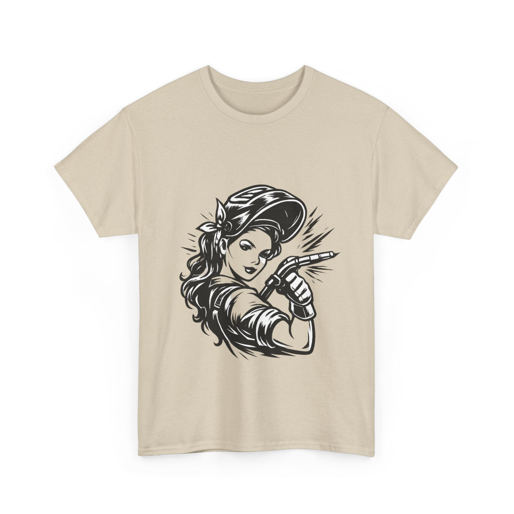 Rags – Built to Work – Female Welder 1 Tee