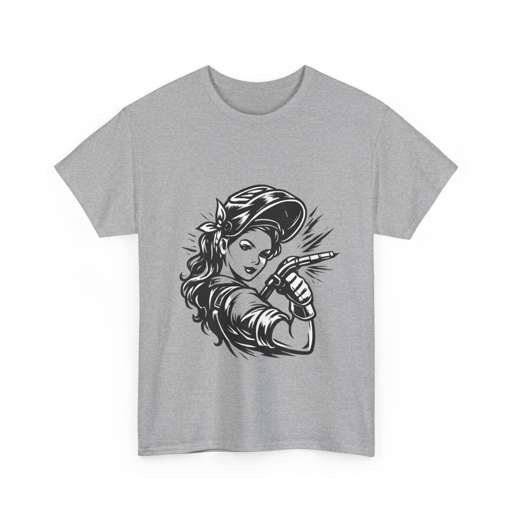 Rags – Built to Work – Female Welder 1 Tee
