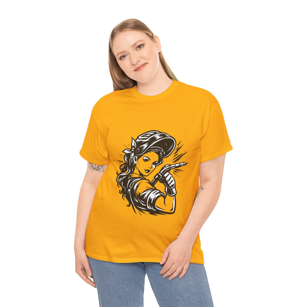 Rags – Built to Work – Female Welder 1 Tee