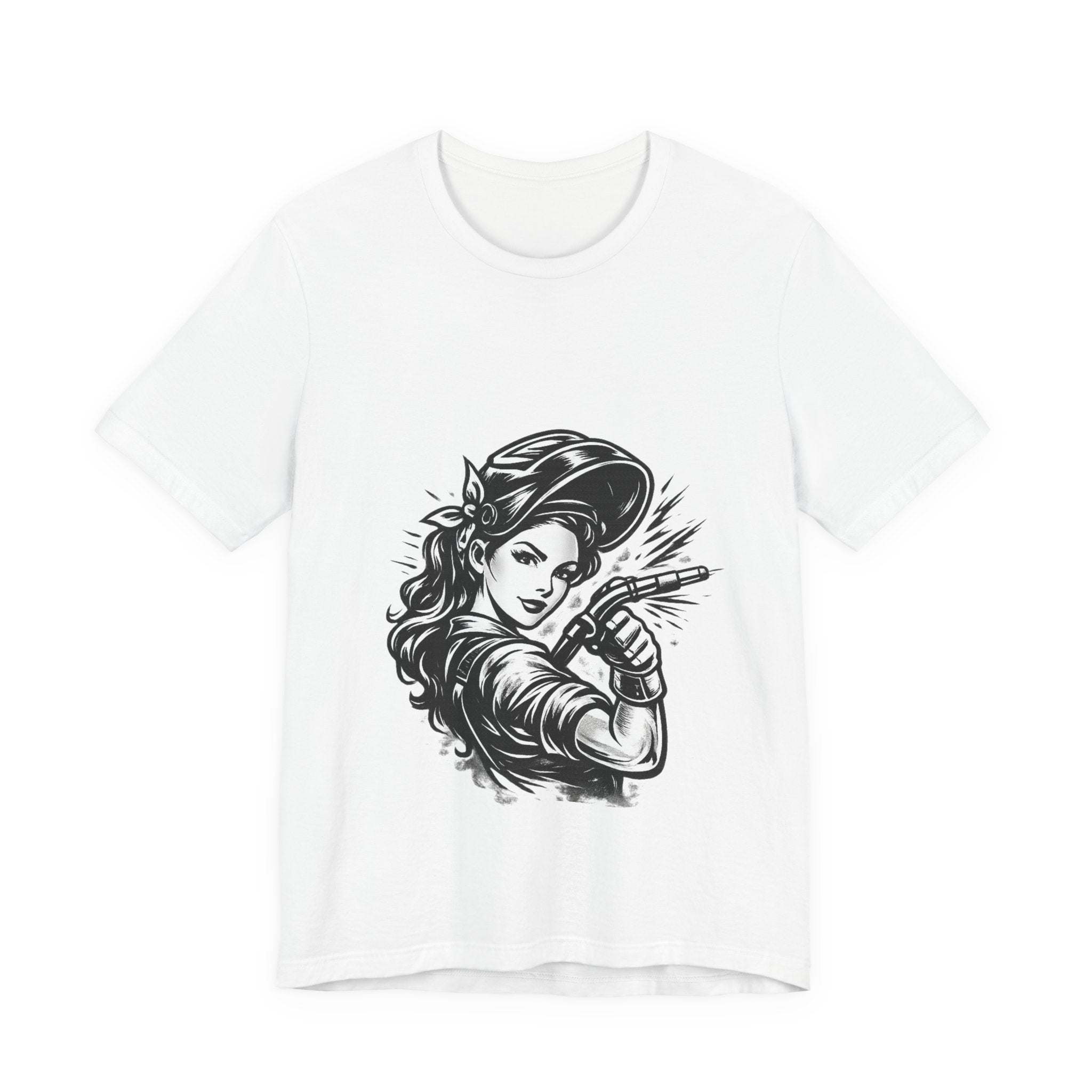 Welder Girl Tee – Built for the Hard Table